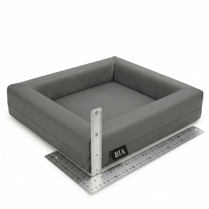 Bia Bed Hondenmand Original Polyether Orthopedisch met Opstaande Rand | Grijs 60x50x12,5cm