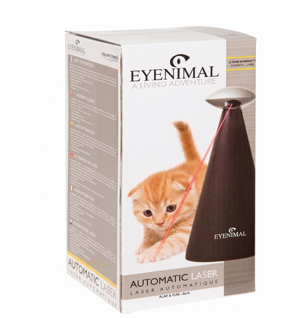 Eyenimal Automatische Laser Interactief Speelgoed Kat & Hond met Timer | 10x10x20cm