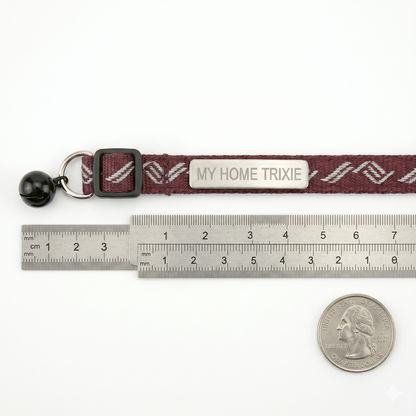Trixie My Home Kattenhalsband met Adresflap Belletje & Clicksluiting | Assorti