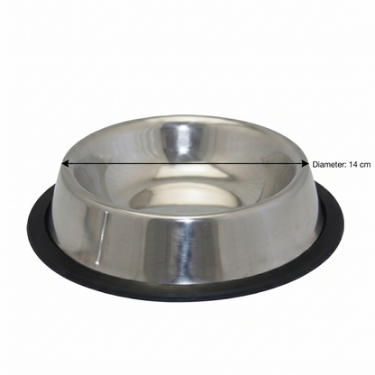 Happy Pet Voerbak RVS Antislip | Diameter 14 cm