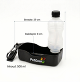 Petgear Travel Drinkfles Waterbak voor Honden Onderweg | 500ml