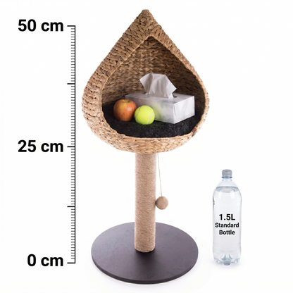 Martin Krabpaal Vietnam Waterhyacint met Druppelmand & Sisal Speelbal | 50cm