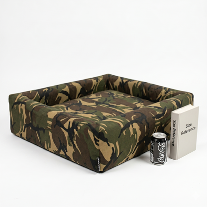 Bia Bed Hondenmand Original Camouflage Polyether met Opstaande Rand | 60x50x12,5cm