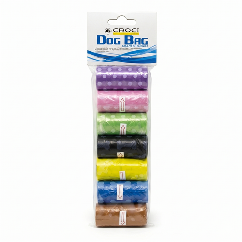 Croci Poepzakjes met Print Assorti 14 Rollen van 20 Stuks | 280 Zakjes