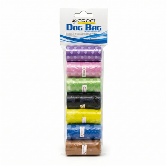 Croci Poepzakjes met Print Assorti 14 Rollen van 20 Stuks | 280 Zakjes