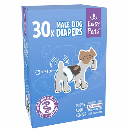 EasyPets Hondenluier Reu Wrap Markeergedrag & Incontinentie | S/M 30st